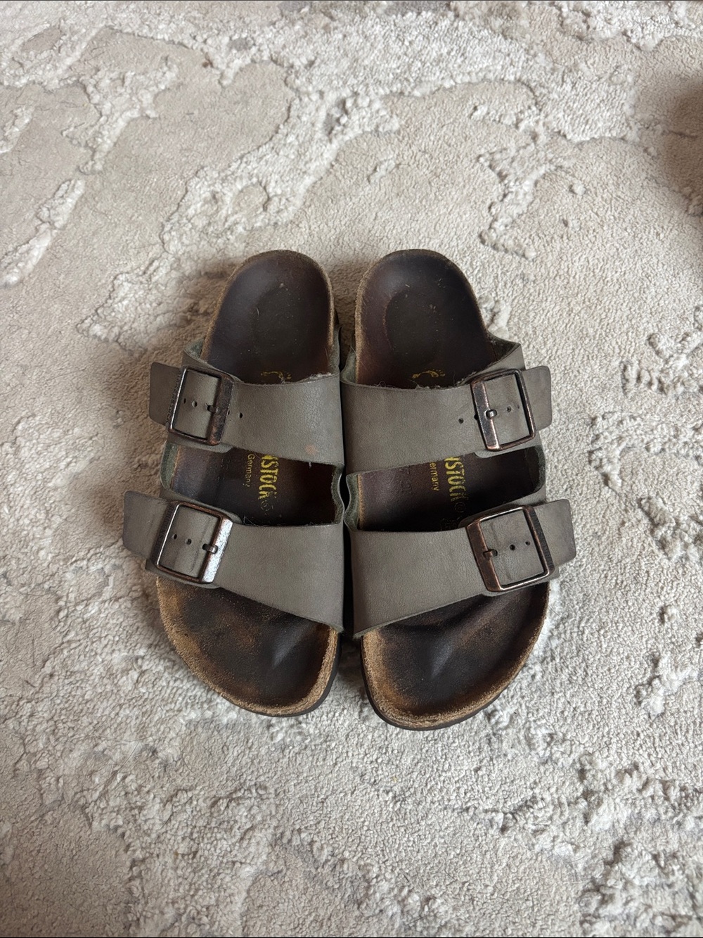 Birkenstock Arizona Sandals — Green Straps